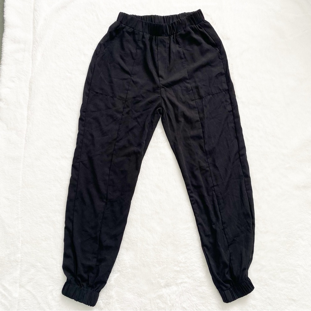 3/30$🤍 SHEIN | Black windbreaker type pants